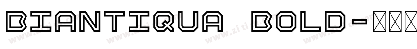 BIAntiqua Bold字体转换